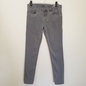 Allsaints Mast Skinny Jeans Gray Wash Stretch